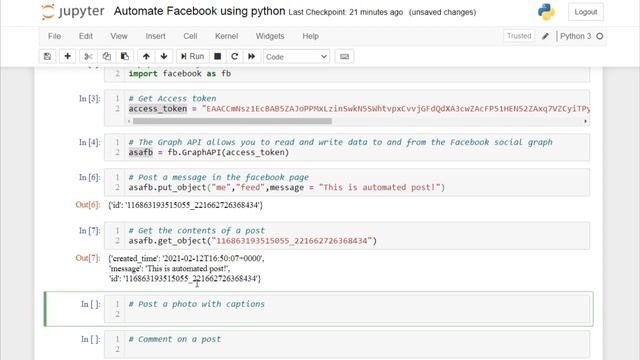 Automate Facebook using python | Graph API & Requests | Post on FB Pages | Explained in Minutes смотреть онлайн