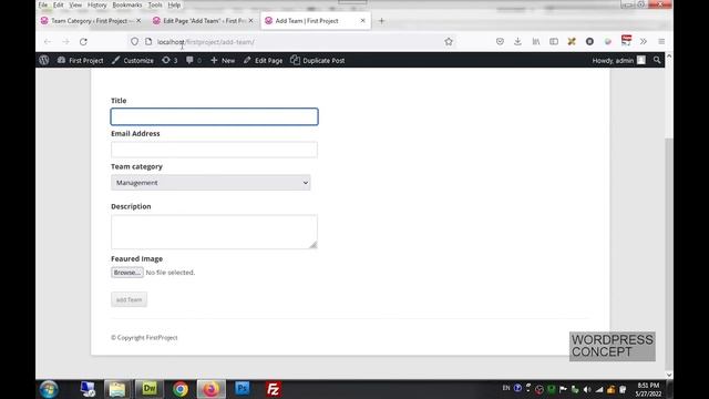 To Add Custom Post with Featured Image, Custom Field, Taxonomy using Frontend form in Urdu and Hind смотреть онлайн