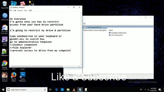 How to restrict access hard disk partition on windows смотреть онлайн