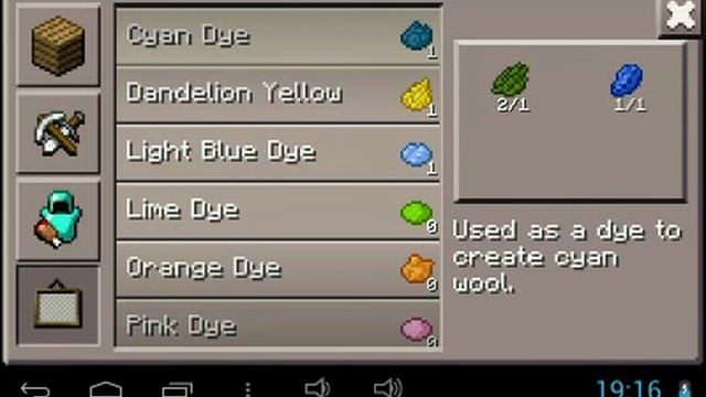 Красители в Minecraft pocket edition смотреть онлайн
