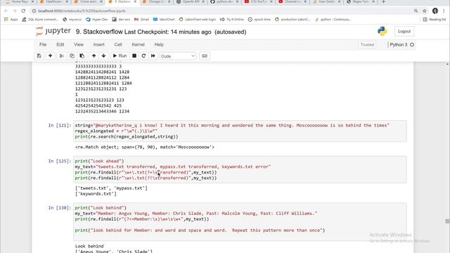 python - regular expression looking ahead смотреть онлайн