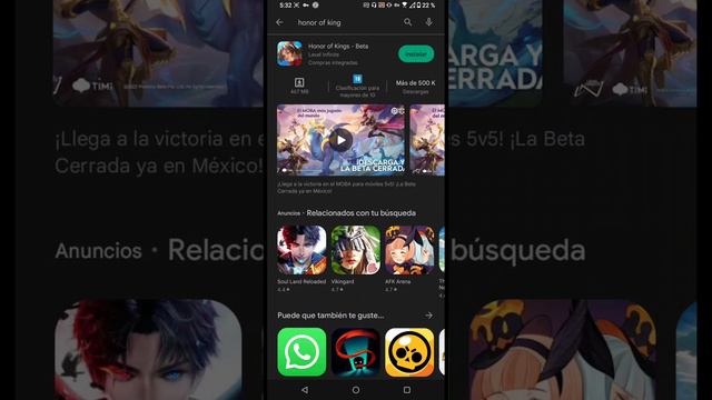 Cómo descargar/actualizar HOK (Honor of Kings) смотреть онлайн