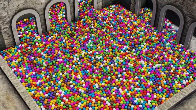 30,000 Balls Animation | Rigid body simulation | Blender Eevee смотреть онлайн