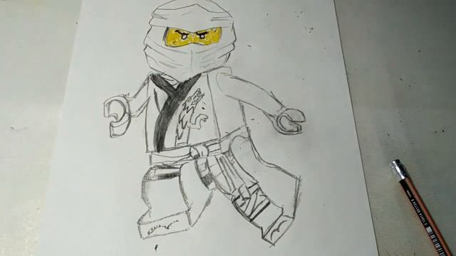 Новая рубрика! Рисую Кая из Лего Ниндзяго! смотреть онлайн