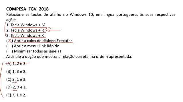 02 - Noções do ambiente Windows - Informática Básica - Concurso BANESTES 2022 - Banca FGV смотреть онлайн