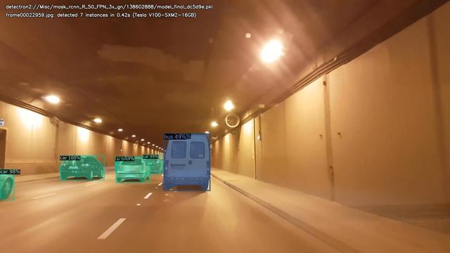 Detectron2: Mask RCNN R50 FPN 3x gn - Instance segmentation смотреть онлайн
