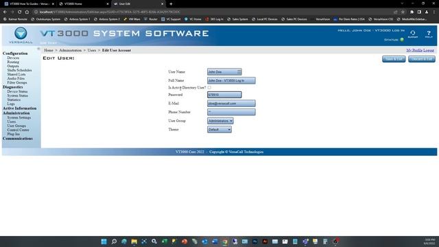 VersaCall - VT3000 How To Video - Edit User Log In смотреть онлайн