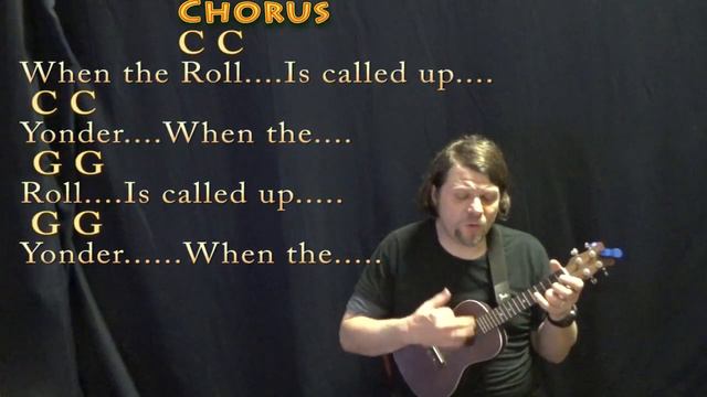 When The Roll Gets Called Up Yonder (Hymn) Ukulele Cover Lesson in C - Chords/Lyrics смотреть онлайн