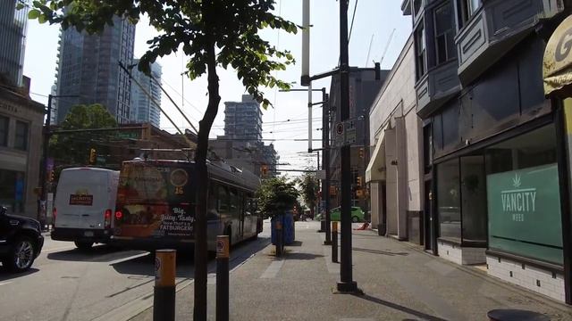 Granville Street, Vancouver Canada 4k смотреть онлайн