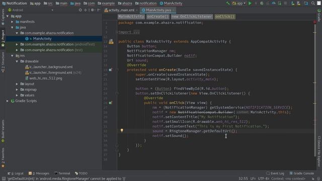 How to Display Notification from an Activity смотреть онлайн