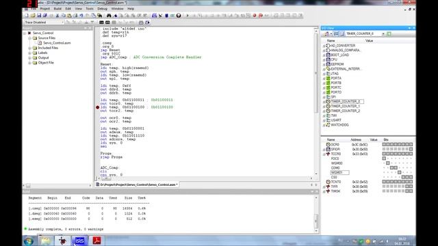 AVR Ассемблер. Урок 7. ШИМ. Управление серво. AVR Assembler. Lesson 7. PWM. Servo control. смотреть онлайн