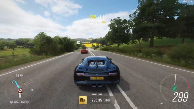 Forza Horizon 4 - 2018 Bugatti Chiron - Car Show Speed Jump Crash Test . 1440p 60fps. смотреть онлайн
