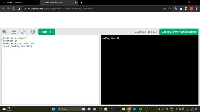Comments In Python Programming language | Fully details | Learners with W3 School |Hindi смотреть онлайн