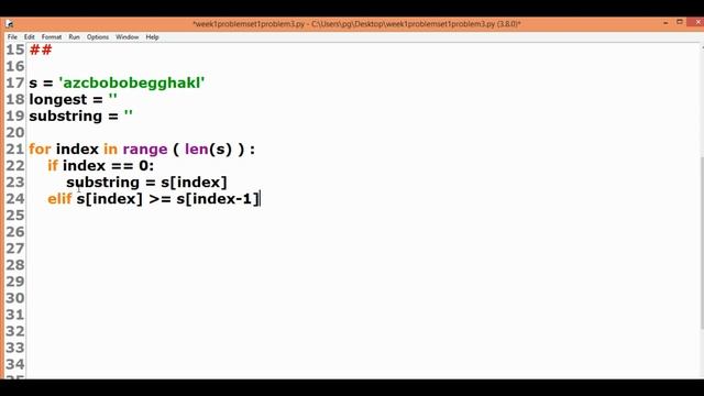 edX MIT 6.00.1x 2020 Week 1: Python Basics Problem Set 1 Problem 3 смотреть онлайн