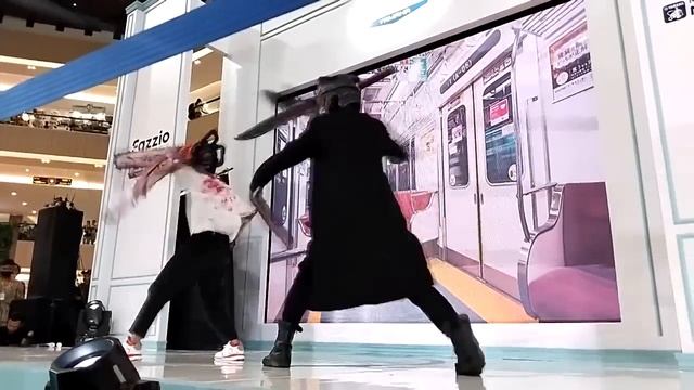 yamaha classy cosplay competition chainsaw man denji vs katana man смотреть онлайн