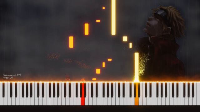 Naruto ost. 'Sadness and Sorrow' | Piano Tutorial Intermediate смотреть онлайн