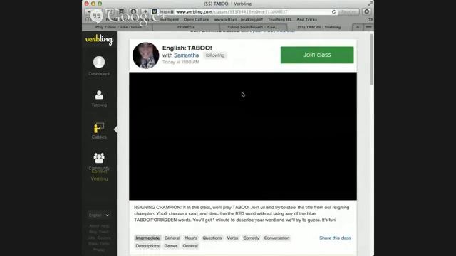 Intermediate English Speaking Class, taboo game смотреть онлайн