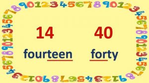 Numbers 1-100 | TEEN vs.TY numbers | vocabulary and pronunciation
