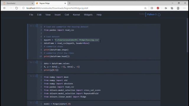 Tutorial Regresi Ridge dengan Python смотреть онлайн