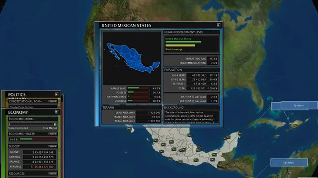 Superpower 2 Geopolitics (Мод) Великая и сильная Мексика Путь к Империи