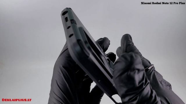 Xiaomi Redmi Note 12 Pro Plus Sustiprintas dėklas-чехол-case 4in1 - juodas смотреть онлайн