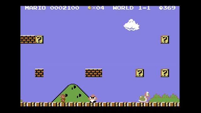 NES Super Mario Bros 2019 for Commodore 128 machine смотреть онлайн
