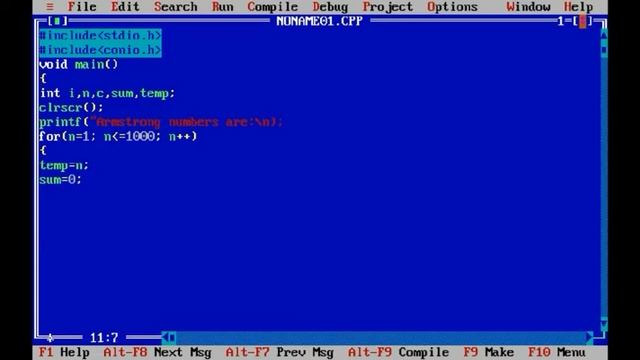 | C Programming -- Print all armstrong numbers from 1 to 1000 || Full video смотреть онлайн