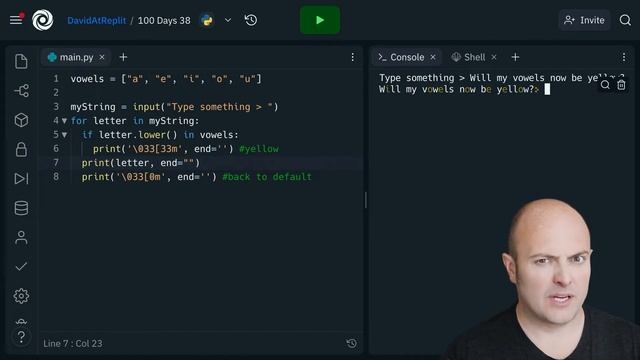Day 38: 100 Days of Code: Strings and Loops смотреть онлайн