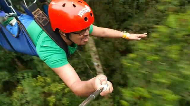 Asia's Longest Zipline @ Dahilayan Park (Fly Away by Lenny Kravitz) смотреть онлайн