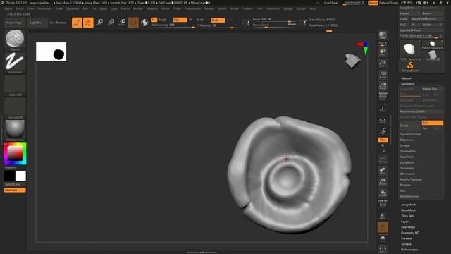 В ПОИСКАХ ВДОХНОВЕНИЯ || ДЕЛАЮ 3D МОДЕЛЬ УЛИТКИ НА ПНЕ || ZBRUSH TIMELAPSE смотреть онлайн