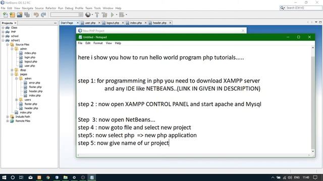 PHP HELLO WORLD TUTORIAL.... смотреть онлайн