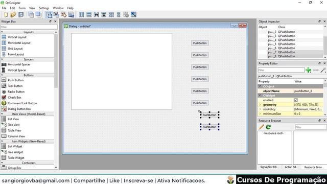 Curso Criando Um Sistema Em PyQt5 Usando QT Designer - 01 смотреть онлайн