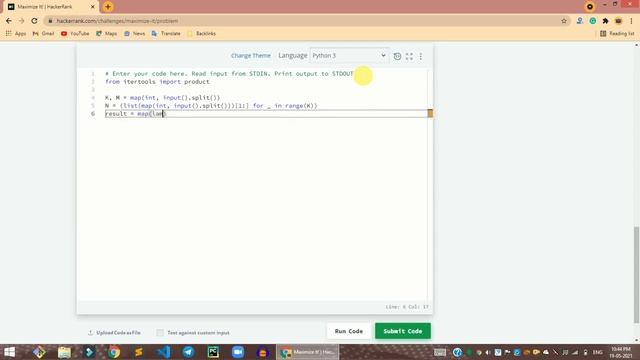 HackerRank Maximize It! problem solution in Python | Python problems solutions | Programmingoneonon смотреть онлайн