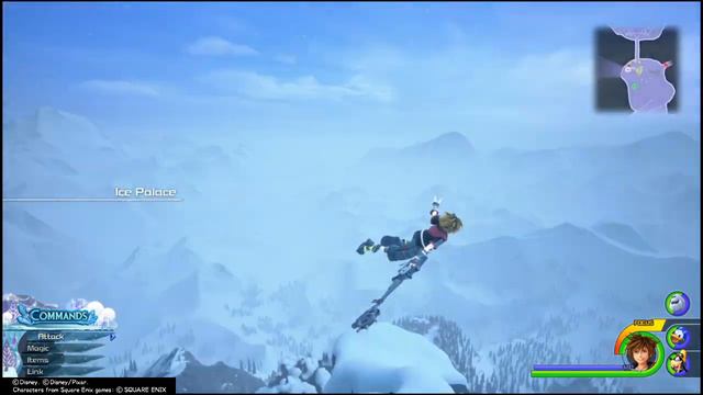 KINGDOM HEARTS 3-Frozen Ice Palace Glitch смотреть онлайн