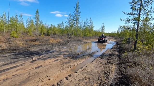Катаемся с женой на квадроцикле CF MOTO X8 смотреть онлайн