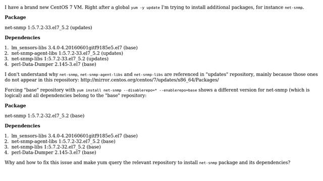 Unix & Linux: Why package installation with yum show wrong source repository? смотреть онлайн