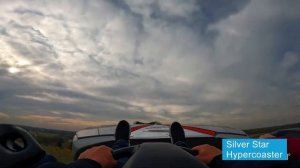 Серебряная звезда - американские горки высотой более 61 метра | катание от первого лица.