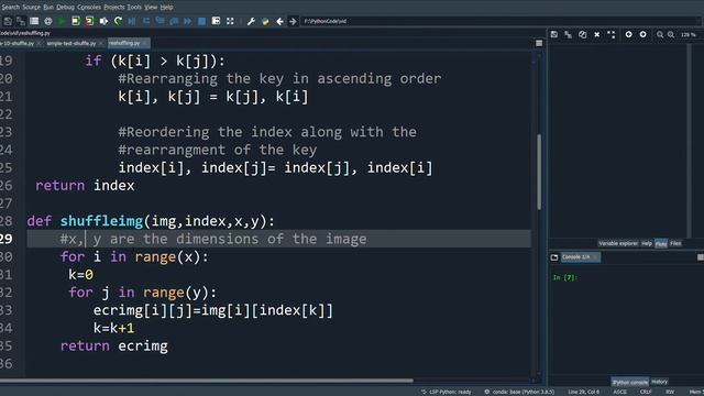 Shuffling and Reshuffling - Part 3 || Encryption and Decryption of Image || Code in Python смотреть онлайн