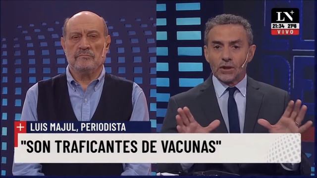 Luis Majul con Alfredo Leuco: “Son traficantes de la mentira, además de la vacuna” смотреть онлайн