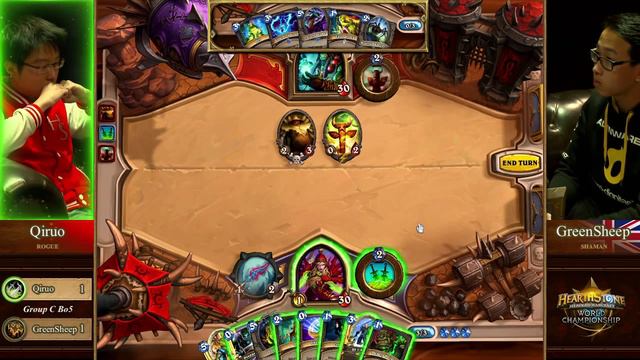 Qiruo vs. GreenSheep - Group C - Match 4 - Hearthstone World Championship 2014 смотреть онлайн
