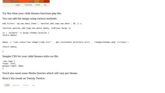 Wordpress: Add logo in navigation bar before menu items in twenty thirteen? (2 Solutions!!) смотреть онлайн