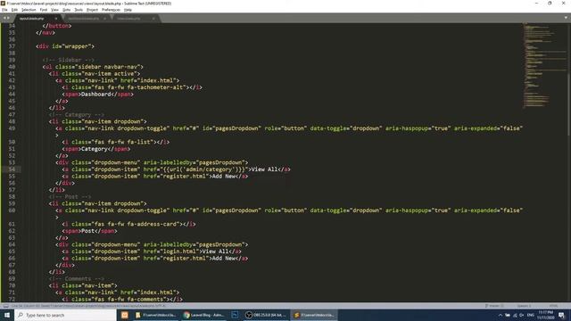 Laravel Tutorials | Extends blade template | Laravel Blog Website | Laravel 8 Tutorials смотреть онлайн