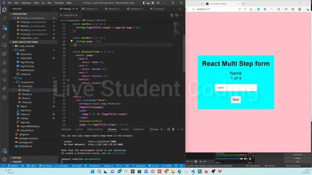 #ReactJs React Multi Step Form Hooks | React Hook Form | React Form Beginners Tutorial | React JS смотреть онлайн