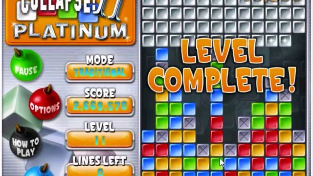 Super Collapse 2 Platinum Traditonal Mode (Reached Level 13 High Score: 3,054,052) (Part 2 Out of 2 смотреть онлайн