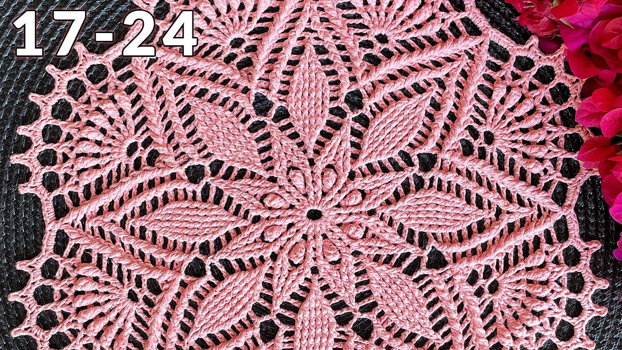 Салфетка крючком, Кристиана, 17-24