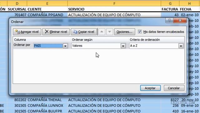 Cómo ordenar datos en Excel смотреть онлайн