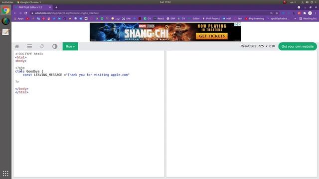 PHP OOP Class Constants смотреть онлайн