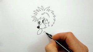 Как Нарисовать Ежика - персонаж мультфильма "Трям! Здравствуйте!" - Рисование для детей