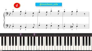 КРАСИВЫЙ И ПРОСТОЙ Фортепианный АНСАМБЛЬ для начинающих "Цветочный Вальс" | Игра на Пианино 4 руки