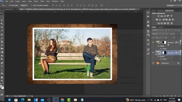 Using Layer Effects with Layer Masks in Photoshop смотреть онлайн